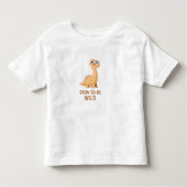 Bronto Be Wild – Cute Brontosaurus Kinder Shirts (Voorkant)