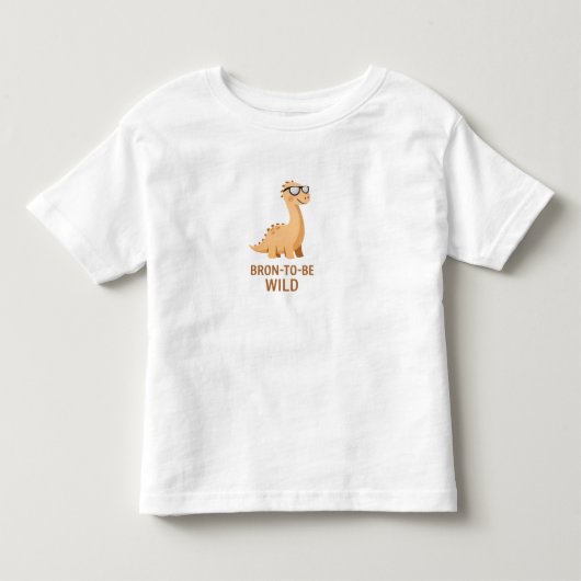 Bronto Be Wild – Schattige Brontosaurus Kinder Shirts (Voorkant)