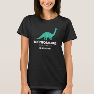 Brontosaurus ApatosaurusThunder Lizard Dinosaur T-shirt