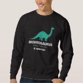 Brontosaurus ApatosaurusThunder Lizard Dinosaur Trui (Voorkant)