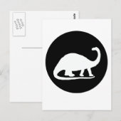 brontosaurus briefkaart (Voorkant / Achterkant)