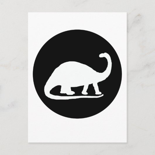 brontosaurus briefkaart (Voorkant)