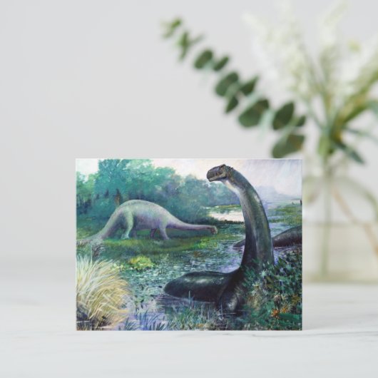 Brontosaurus Briefkaart (Staand voorkant)