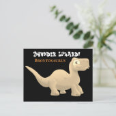 Brontosaurus Briefkaart (Staand voorkant)