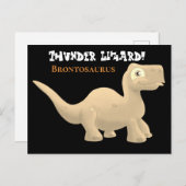 Brontosaurus Briefkaart (Voorkant / Achterkant)