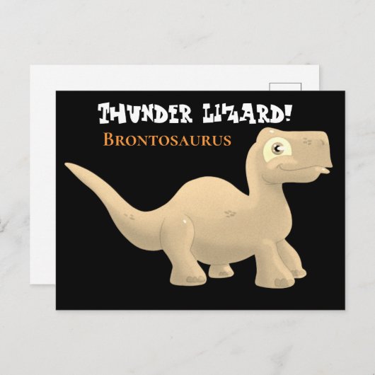 Brontosaurus Briefkaart (Voorkant / Achterkant)