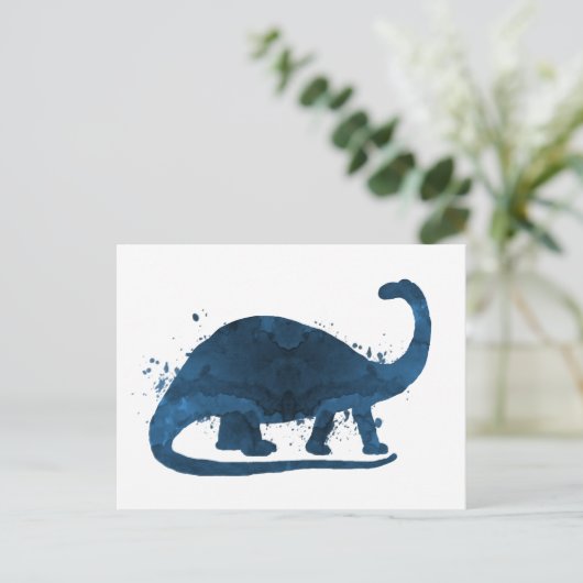 brontosaurus briefkaart (Staand voorkant)