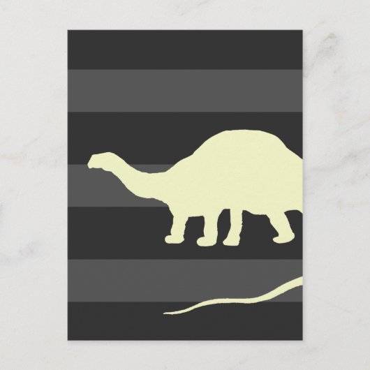 brontosaurus briefkaart (Voorkant)