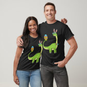 Brontosaurus Bunny Ears Egg Easter Day Dinosaur Di T-shirt (Unisex)