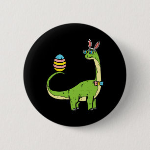 Brontosaurus Bunny Oren Paas Dag Dinosaur Di Ronde Button 5,7 Cm