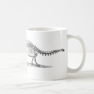 Brontosaurus Dinosaur Antiek print Koffiemok