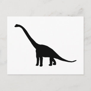 Brontosaurus   Dinosaur Shadow Dino Briefkaart