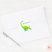 Brontosaurus dinosaurus-sticker ronde sticker (Envelop)