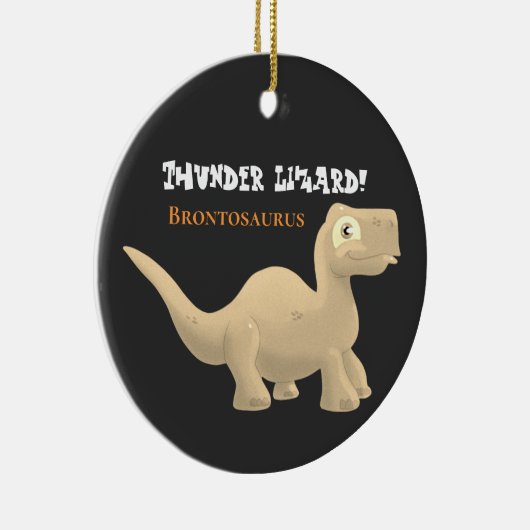 Brontosaurus en T-Rex keramisch Ornament (Rechts)