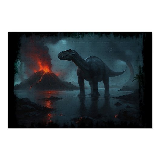 Brontosaurus Fun Ecology Perfect Poster (Voorkant)
