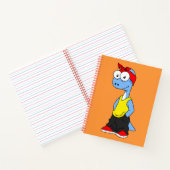 Brontosaurus gekleed in hiphop kleding. notitieboek (Binnen)