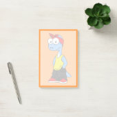 Brontosaurus gekleed in hiphop kleding. post-it® notes (Kantoor)