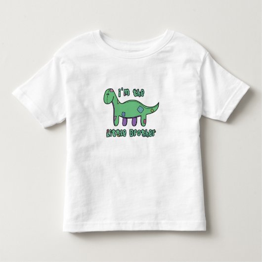 Brontosaurus Ik ben het kleine broertje T Shirt (Voorkant)