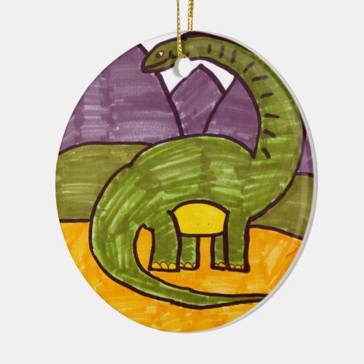 Brontosaurus Keramisch Ornament (Links)