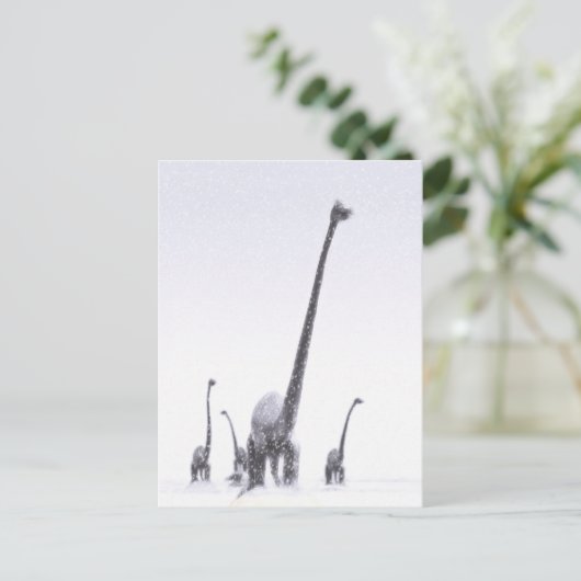 Brontosaurus-migratie Briefkaart (Staand voorkant)