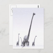 Brontosaurus-migratie Briefkaart (Voorkant / Achterkant)