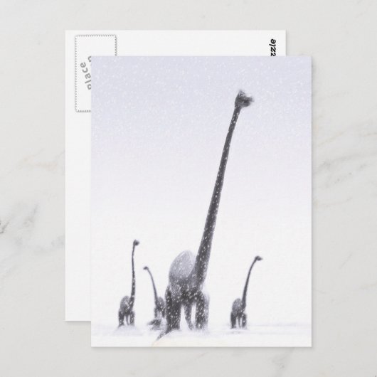 Brontosaurus-migratie Briefkaart (Voorkant / Achterkant)