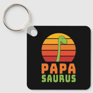 Brontosaurus Papasaurus Dinosaur Vaderdag Sleutelhanger