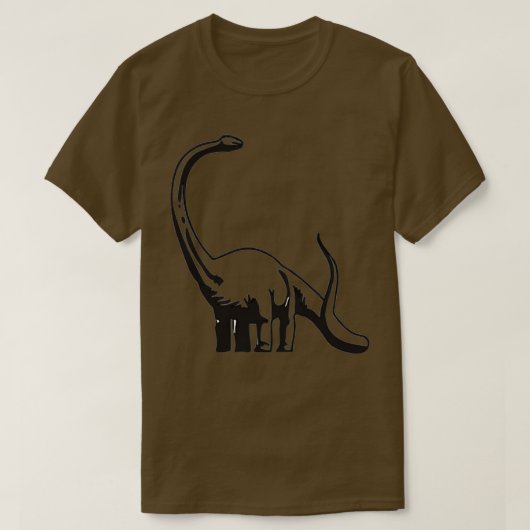 Brontosaurus Pocket Print T-shirt (Design voorkant)