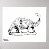 Brontosaurus Poster (Voorkant)