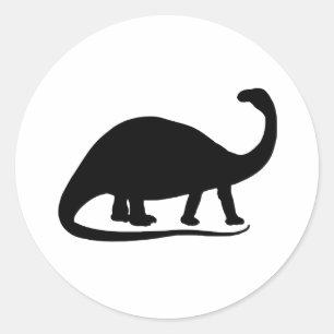 Brontosaurus Ronde Sticker