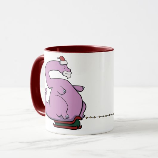 Brontosaurus Santa Mok (Voorkant links)