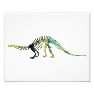 brontosaurus skelet foto afdruk