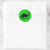 Brontosaurus-Sticker Ronde Sticker (Tas)