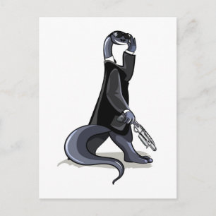 Brontosaurus was een personage uit de film. briefkaart