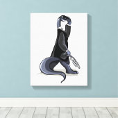 Brontosaurus was een personage uit de film. canvas afdruk (Insitu (Houten vloer))