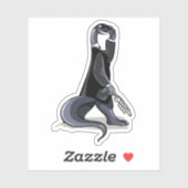 Brontosaurus was een personage uit de film. sticker (Vel)