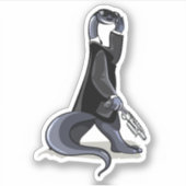 Brontosaurus was een personage uit de film. sticker (Voorkant)