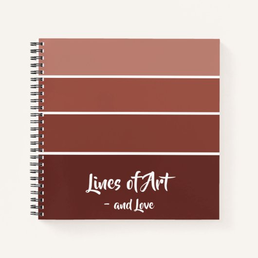 Bronw Wood Natuur Gradient Notitieboek (Voorkant)