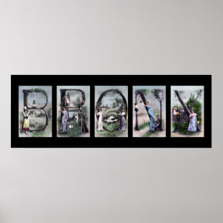 BRONX Alphabet Letter Poster Art