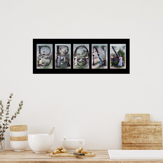 BRONX Alphabet Letter Poster Art (Keuken)