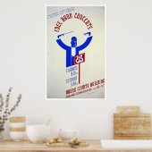 Bronx Band Concert 1940 WPA Poster (Keuken)