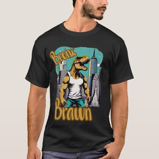 Bronx Brawn Dino-Shirt T-shirt (Voorkant)
