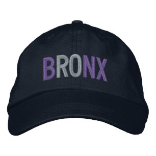 BRONX EMBROIDERDE BASEBALL-PET GEBORDUURDE PET