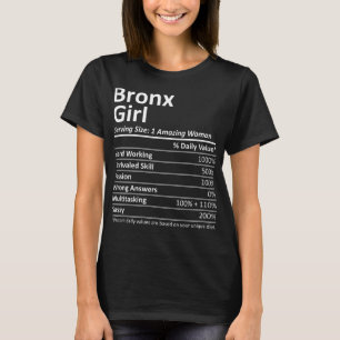 BRONX GIRL NY NEW YORK Funny City Home Roots USA T-shirt