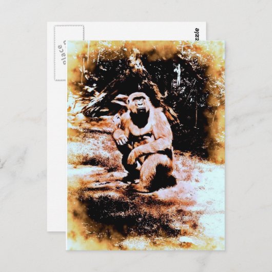 Bronx Gorilla Briefkaart (Voorkant / Achterkant)