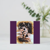 Bronx Gorilla Briefkaart (Staand voorkant)