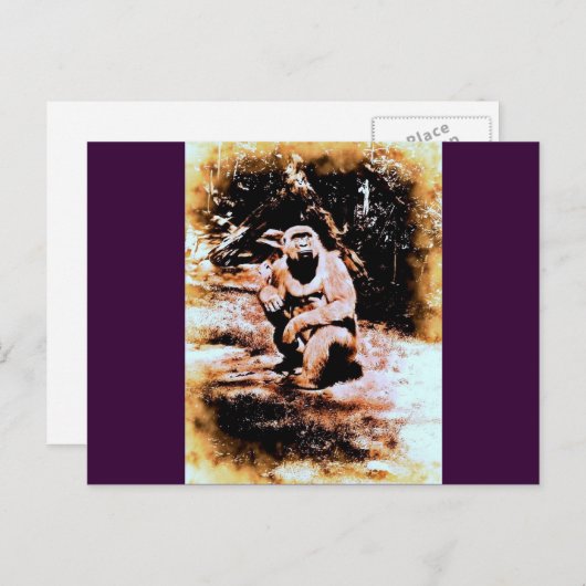 Bronx Gorilla Briefkaart (Voorkant / Achterkant)