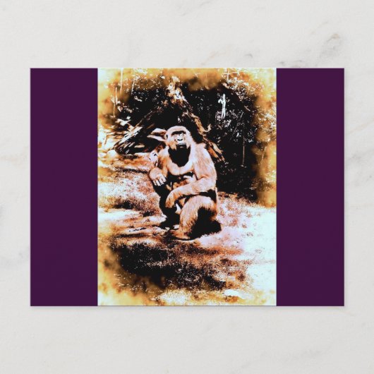 Bronx Gorilla Briefkaart (Voorkant)