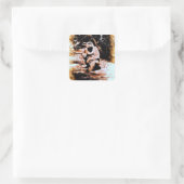 Bronx Gorilla Vierkante Sticker (Tas)