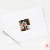 Bronx Gorilla Vierkante Sticker (Envelop)